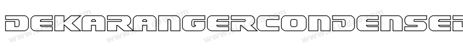 DekarangerCondensed-r6R8字体转换