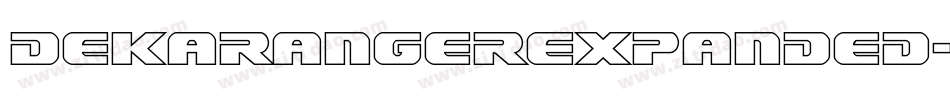 DekarangerExpanded-KmYZ字体转换