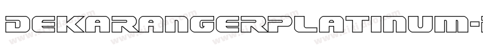 DekarangerPlatinum-R47v字体转换