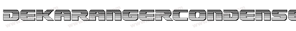 DekarangerCondensed-r6R8字体转换