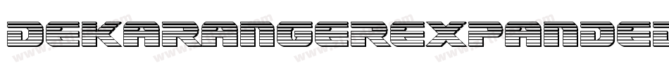 DekarangerExpanded-KmYZ字体转换
