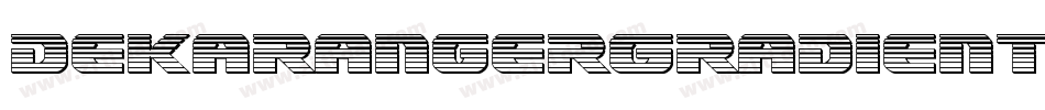 DekarangerGradient-63oo字体转换
