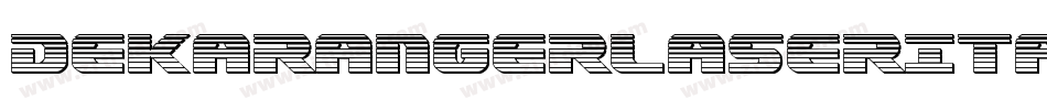 DekarangerLaserItalic-wzMP字体转换