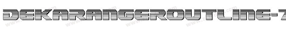 DekarangerOutline-7xZw字体转换