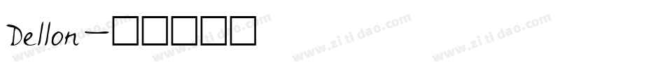Dellon字体转换