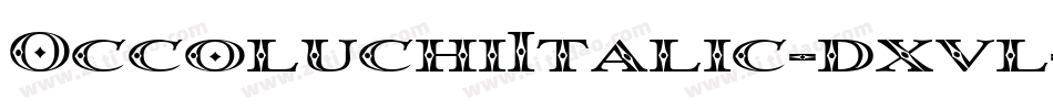OccoluchiItalic-dxvl字体转换