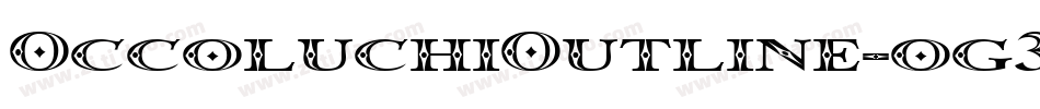 OccoluchiOutline-og3q字体转换