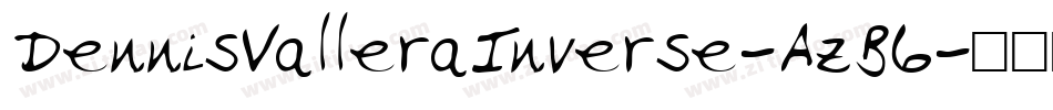 DennisValleraInverse-AzB6字体转换