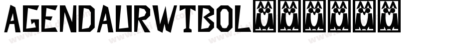 AgendaURWTBol字体转换