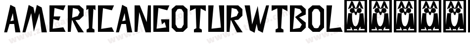 AmericanGotURWTBol字体转换