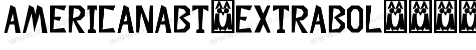 AmericanaBT-ExtraBol字体转换