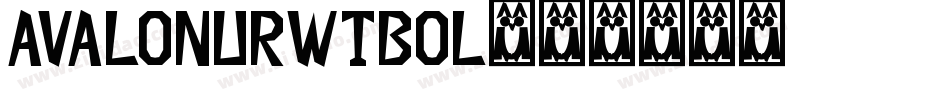 AvalonURWTBol字体转换
