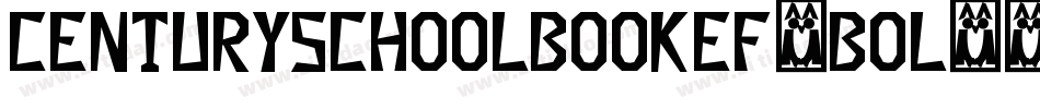 CenturySchoolbookEF-Bol字体转换
