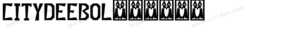 CityDEEBol字体转换