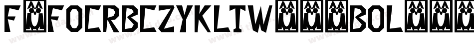 F2FOCRBczykLTW00-Bol字体转换