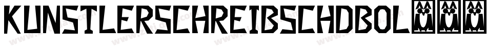 KunstlerschreibschDBol字体转换