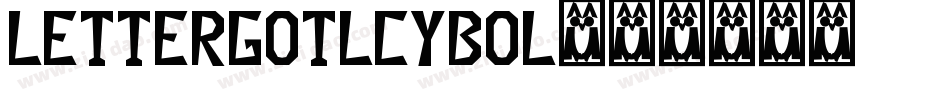 LetterGotLCYBol字体转换