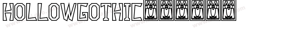 Hollowgothic字体转换