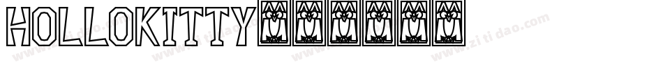 hollokitty字体转换