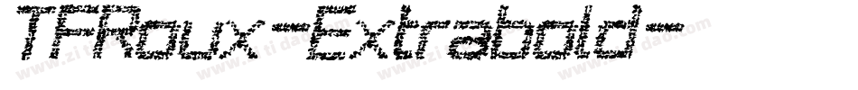 TFRoux-Extrabold字体转换