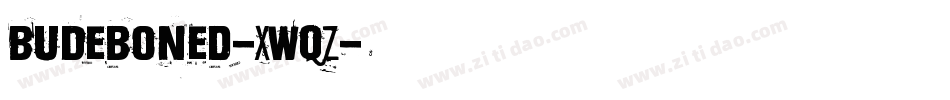 BuDeboned-XWqZ字体转换