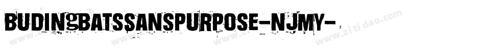 BuDingbatsSansPurpose-njmY字体转换