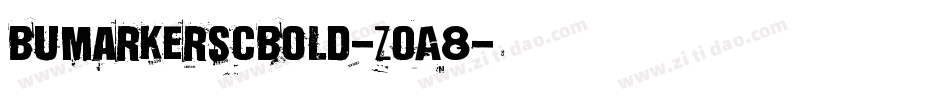 BuMarkerScBold-ZOA8字体转换