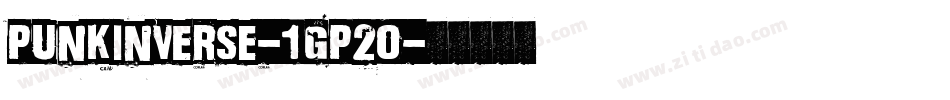 PunkInverse-1GP20字体转换