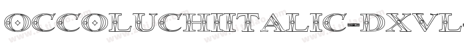 OccoluchiItalic-dxvl字体转换