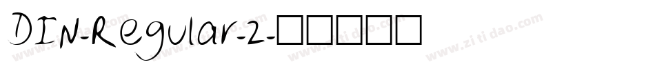 DIN-Regular-2字体转换