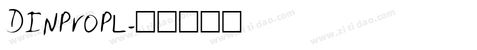 DINProPL字体转换