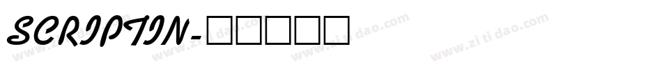 SCRIPTIN字体转换