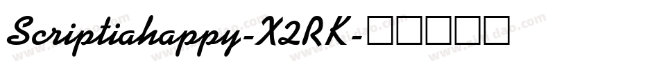 Scriptiahappy-X2RK字体转换