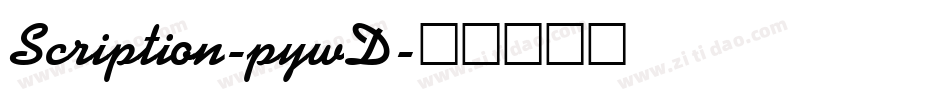 Scription-pywD字体转换