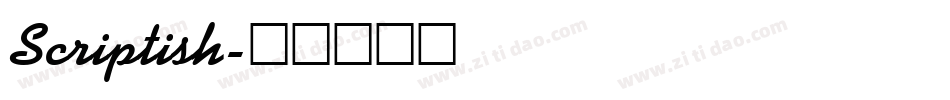 Scriptish字体转换
