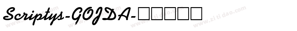 Scriptys-GOJDA字体转换