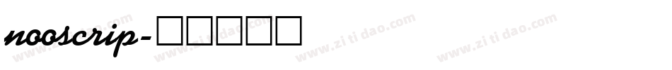 nooscrip字体转换