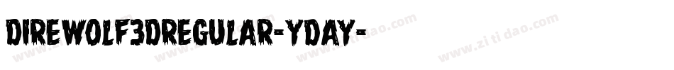 DireWolf3DRegular-ydAY字体转换