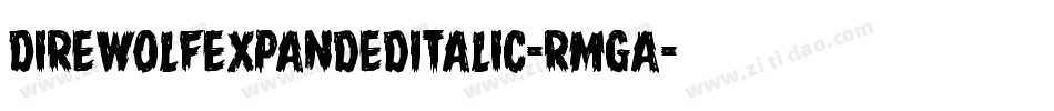 DireWolfExpandedItalic-RmgA字体转换
