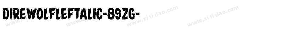 DireWolfLeftalic-89zg字体转换