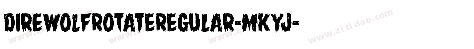 DireWolfRotateRegular-MKyJ字体转换