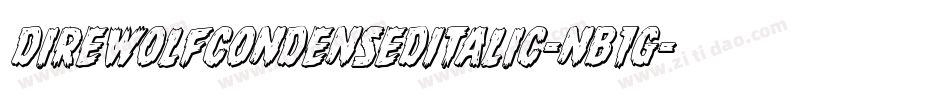 DireWolfCondensedItalic-nB1g字体转换