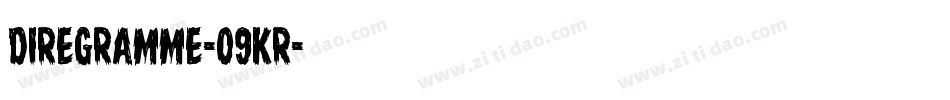 DireGramme-09KR字体转换