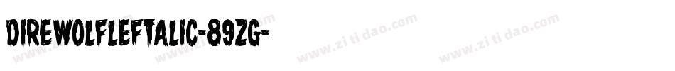 DireWolfLeftalic-89zg字体转换