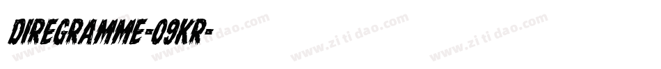 DireGramme-09KR字体转换