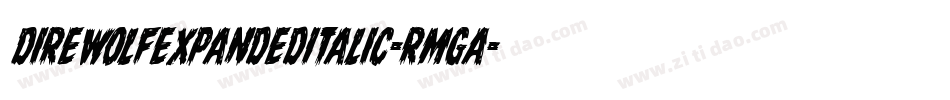 DireWolfExpandedItalic-RmgA字体转换