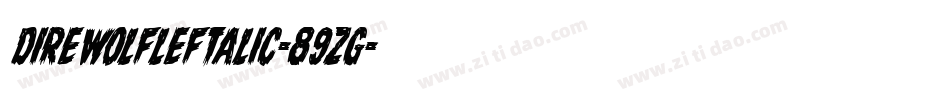 DireWolfLeftalic-89zg字体转换