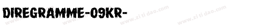 DireGramme-09KR字体转换