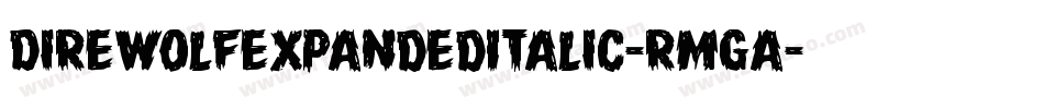 DireWolfExpandedItalic-RmgA字体转换