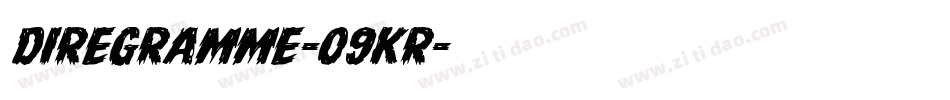 DireGramme-09KR字体转换